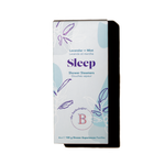 Box of Bathologist Sleep shower steamers with lavender and mint scents on a white background