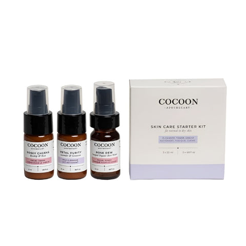 Cocoon Apothecary Skincare Starter Kit for dry skin