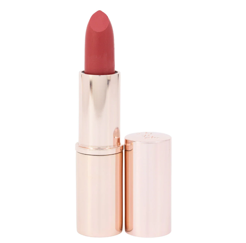 Pure Anada Lipstick with rose gold casing on a white background