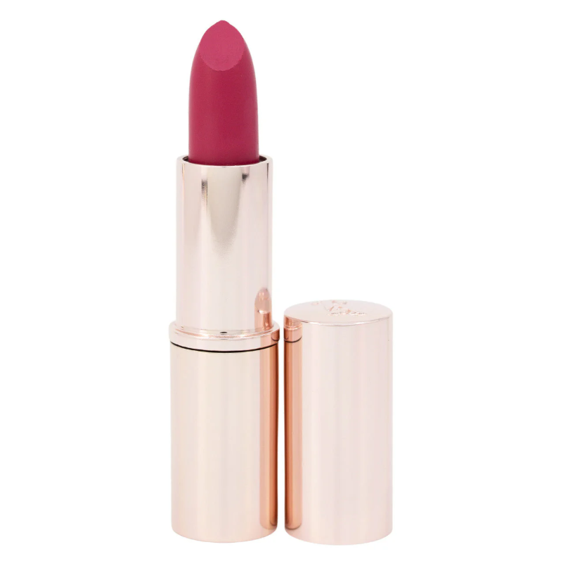 Pure Anada Lipstick with rose gold casing on a white background
