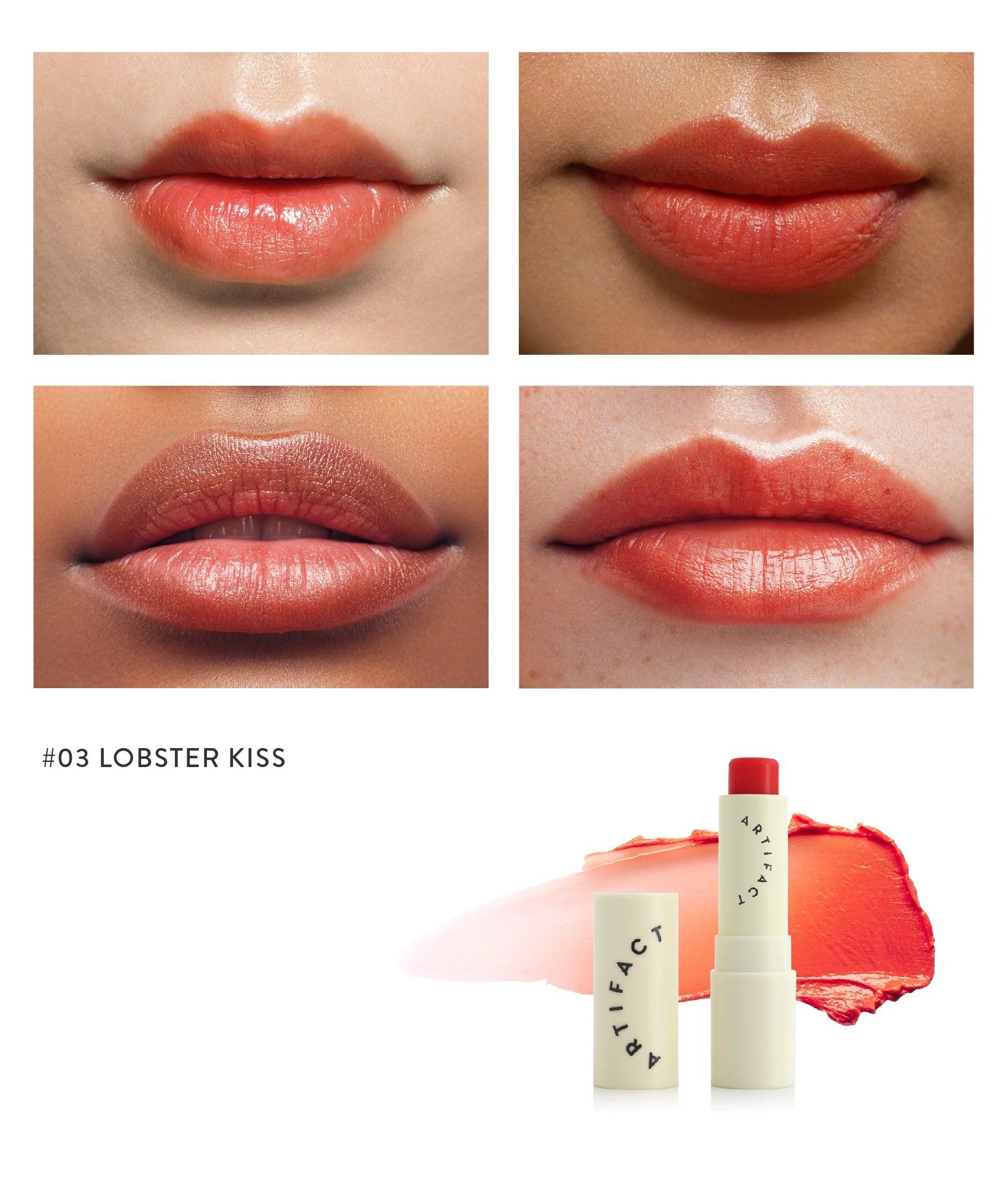 Artifact Soft Sail Blurring tinted lip balm Lobster Kiss