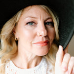 Pure Anada mature model wearing Sweetness lipstick