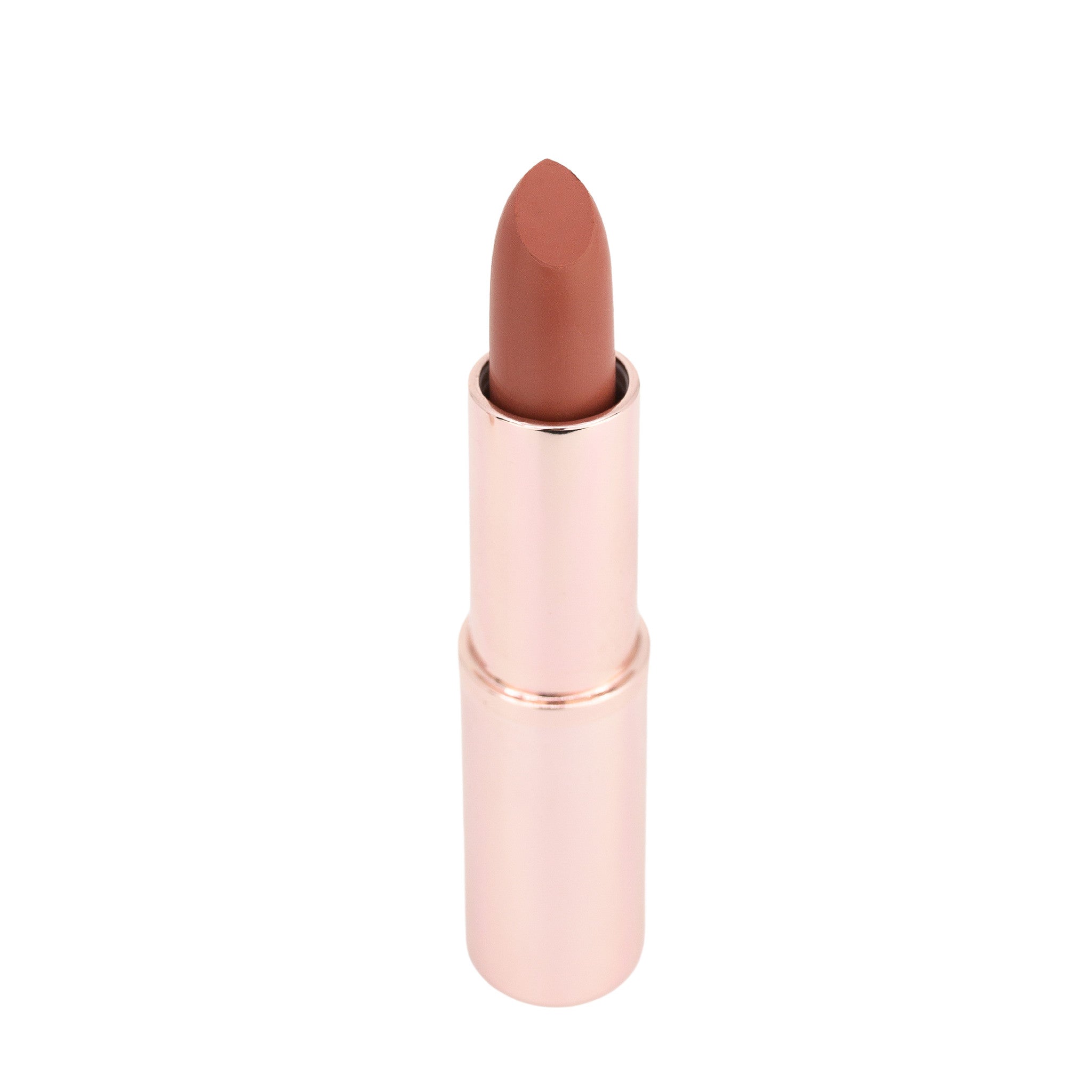 Pure Anada Lipstick with rose gold casing on a white background