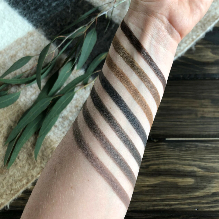 Pure Anada mineral eye brow shades