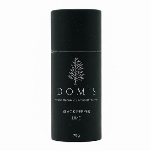 Dom's Natural Stick Deodorant - Black Pepper and Lime
