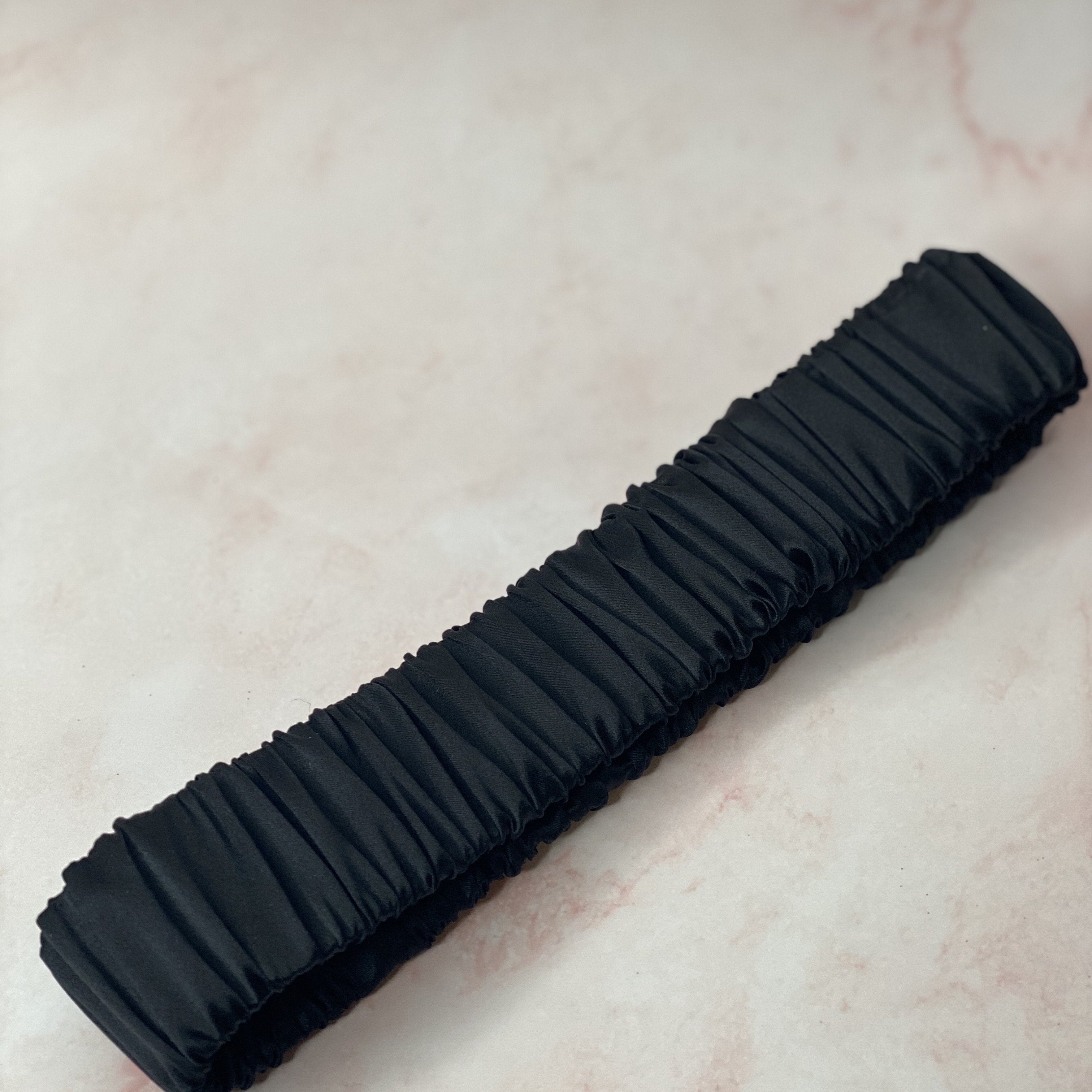 Honeylux silk headband black