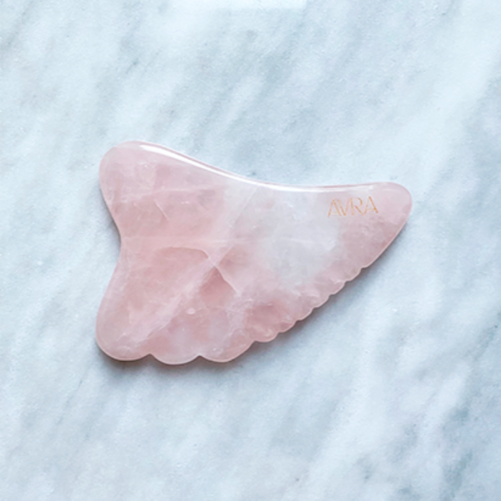 Avra Beauty Gua Sha in Rose Quartz