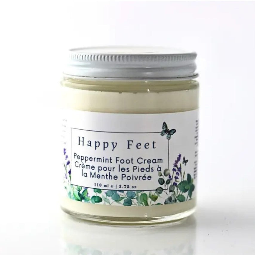 Crème pour les pieds à la menthe poivrée Blooming Wild Botanicals