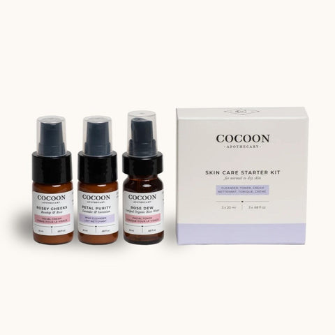 Cocoon Apothecary Skincare Starter Kit for dry skin