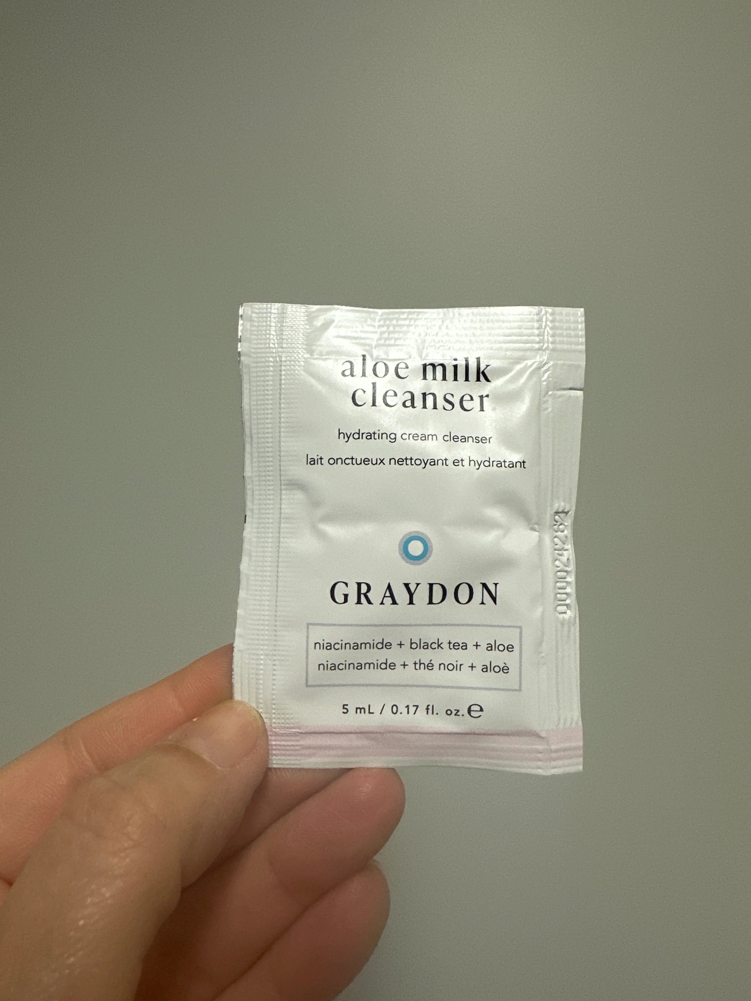 Graydon Skincare sample sachet