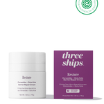 Three Ships Restore cream jar and packaging on a white background