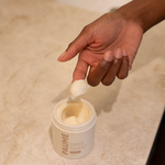 Paume hand mask on hands 
