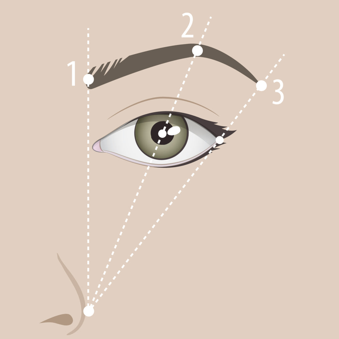 Plume brow measuring