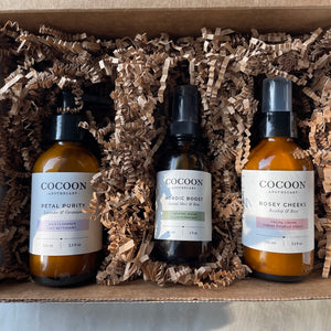 Cocoon Apothecary skincare set